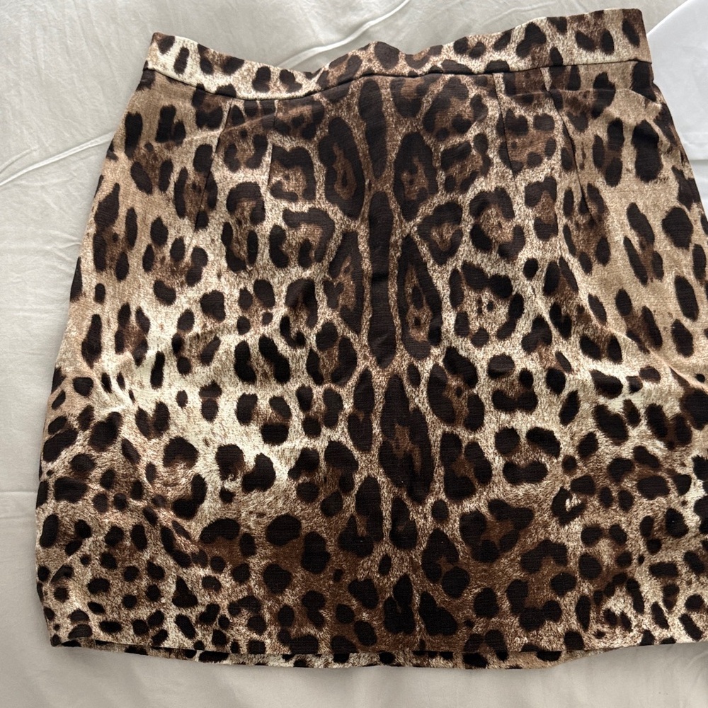 Dolce & Gabbana Animal Print Mini Skirt